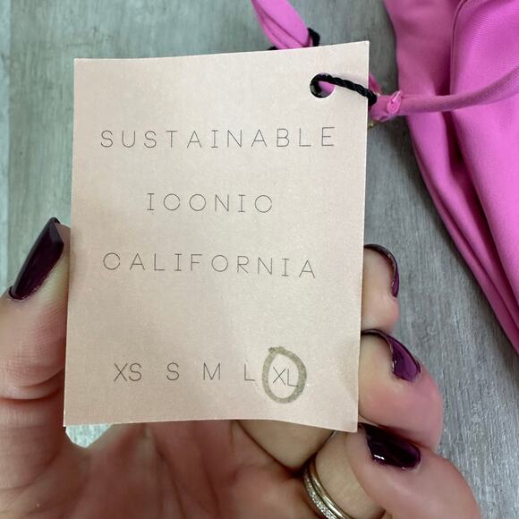 NEW Skatie X Amber Fillerup Clark Bikini Dahlia Pink Ella Top Bobbie Bottom XL - Picture 8 of 14